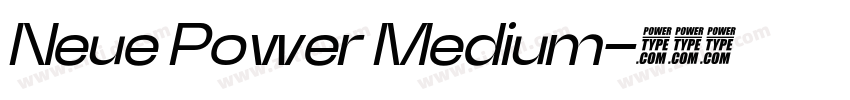 Neue Power Medium字体转换